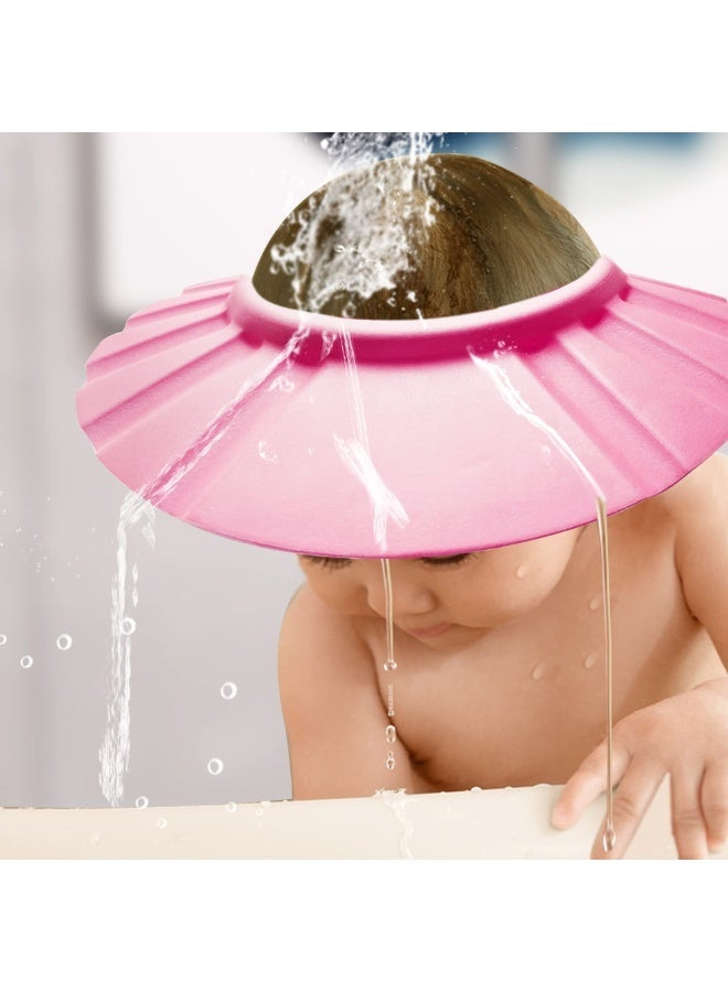 Soft and adjustable baby shower cap for washing hair and bathing; protective shower cap for toddlers, babies, and children. - Image 1